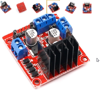 L298N modul za krmiljenje DC motorjev do 2A za Arduino